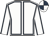 White, dark blue seams, quartered cap