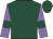 dark green, mauve sleeves, dark green armlets