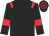 Black, Red epaulettes and armlets, Hooped cap