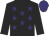 Black, purple stars, Black sleeves, purple cap