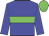 blue, green hoop, green cap