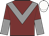 maroon, grey chevron, halved sleeves, white cap