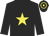 Black, yellow star, hooped cap