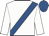 White, royal blue sash and cap