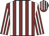 Maroon & white stripes