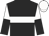 BLACK, white hoop, halved sleeves, white cap