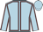 Light blue, maroon seams, light blue cap