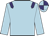Light blue, purple epaulets, quartered cap