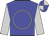 blue, silver circle, sleeves, quartered cap