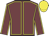 Garnet body, yellow seams, garnet arms, yellow seams, yellow cap