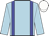 light blue, blue braces, white cap