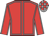 Red body, grey seams, red arms, grey seams, grey cap, red checked