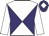 White body, purple diabolo, white arms, purple cap, white diamond