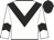 White body, black chevron, white arms, black chevron, black cap