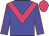 Big-blue body, rose chevron, big-blue arms, rose seams, rose cap