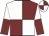 Maroon & white quartered, halved sleeves, quartered cap