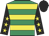 Emerald green & yellow hoops, black sleeves, yellow stars, black cap