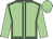 Light green, dark green seams, light green sleeves & cap