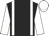 Black, white braces & sleeves, white cap