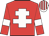 Red, White Cross of lorraine, white armlets, White and Red striped cap