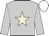 Silver, beige star, white cap