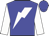 blue, white lightning bolt, white sleeves