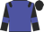 blue, black epaulettes, blue armbands on black sleeves, black cap