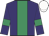 Purple, Emerald green stripe and armlets, White cap