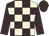 Beige body, brown checked, brown arms, brown cap