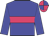 Big-blue body, rose hoop, big-blue arms, rose cap, big-blue quartered