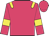 Rose body, yellow epaulettes, rose arms, yellow armlets, rose cap
