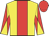 Yellow, red stripe, red arms, yellow diabolo, red cap