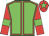 Green body, red seams, red arms, green armlets, red cap, green star