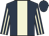 dark blue, beige stripe, striped sleeves