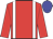 Red body, white braces, red arms, blue cap