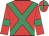 red, emerald green cross sashes, armlets, quartered cap