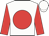 White body, red disc, red arms, white cap
