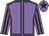 Mauve, black seams, striped sleeves, black star on cap