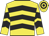 Yellow & black chevrons, hooped cap