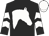 Black, white horses head, white chevrons on sleeves, white cap