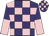 Purple and pink check, halved sleeves