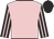 Pink, black and pink striped sleeves, black cap