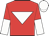 Red, white inverted triangle, halved sleeves, white cap