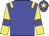 Blue body, yellow epaulettes, yellow arms, blue armlets, blue cap, yellow star