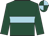 Dark green, light blue hoop, quartered cap