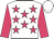 White body, rose stars, rose arms, white cap