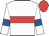 White, red hoop, white sleeves, royal blue armlets, red cap