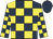 Dark Blue and yellow check, Dark Blue cap