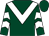 Dark green, white chevron, chevrons on sleeves