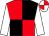 Red and black quartered, white sleeves, white and red quartered cap